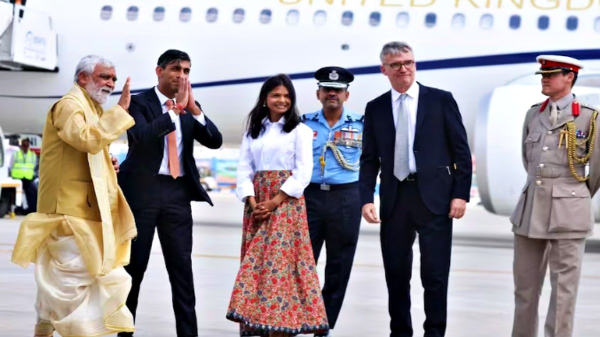 British Prime Minister Rishi Sunak reached India on Friday to participate in the G20 Summit