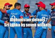 Afghanistan defeats Sri Lanka by seven wickets