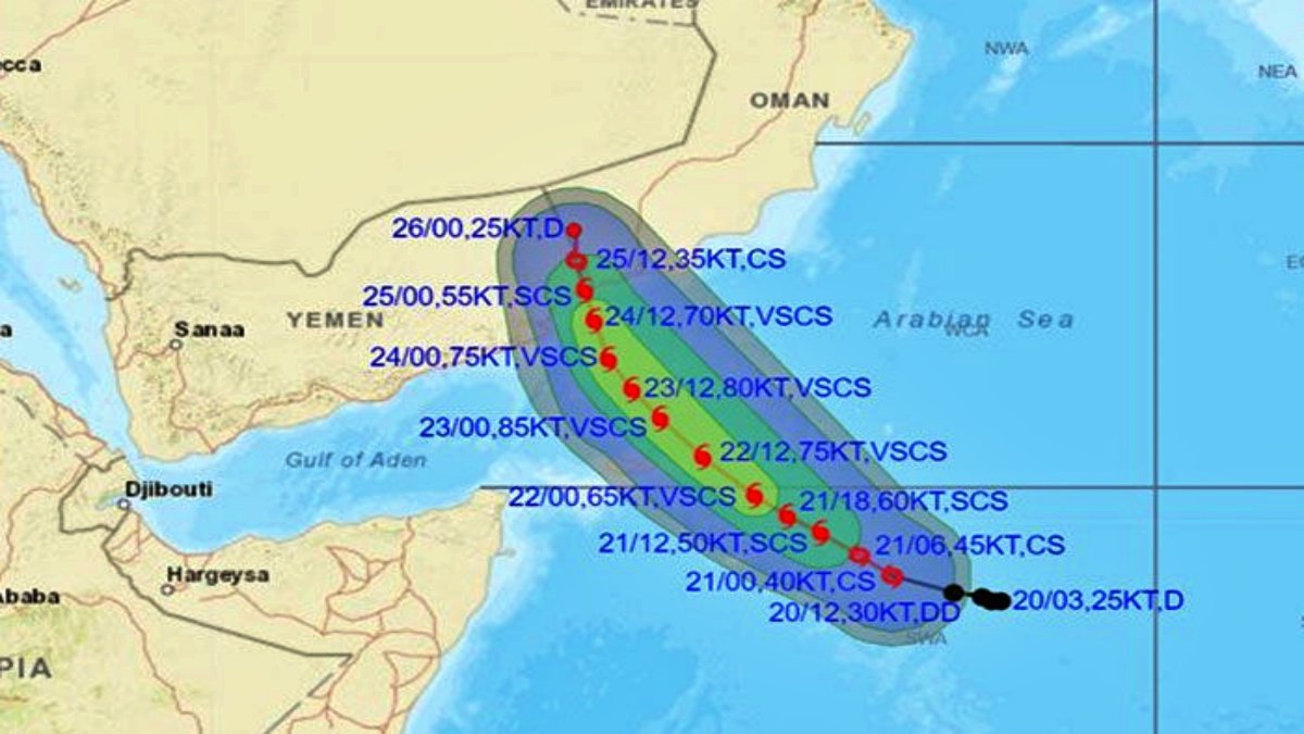 Cyclone Tej to become very severe may hit Oman and Yemen coast on Monday: IMD