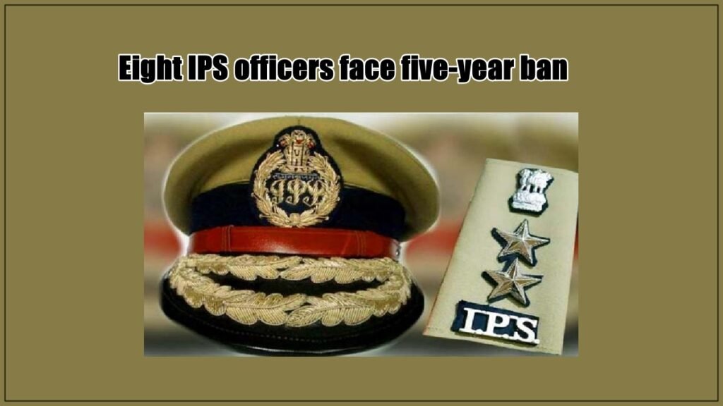 Eight IPS officers face five-year ban