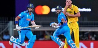 Kohli and Rahul shine as India beat Australia in World Cup opener