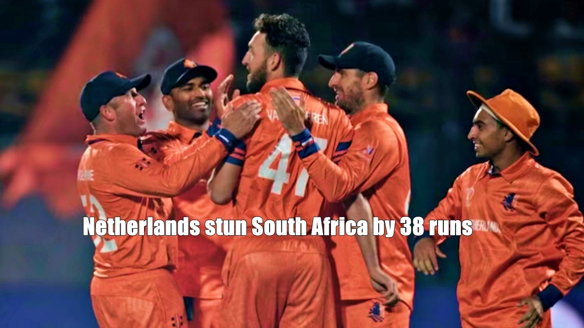 Netherlands stun South Africa by 38 runs in rain-curtailed World Cup match