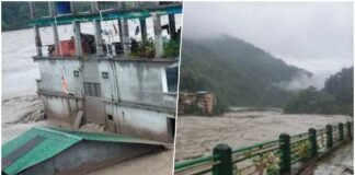 flood in Sikkim