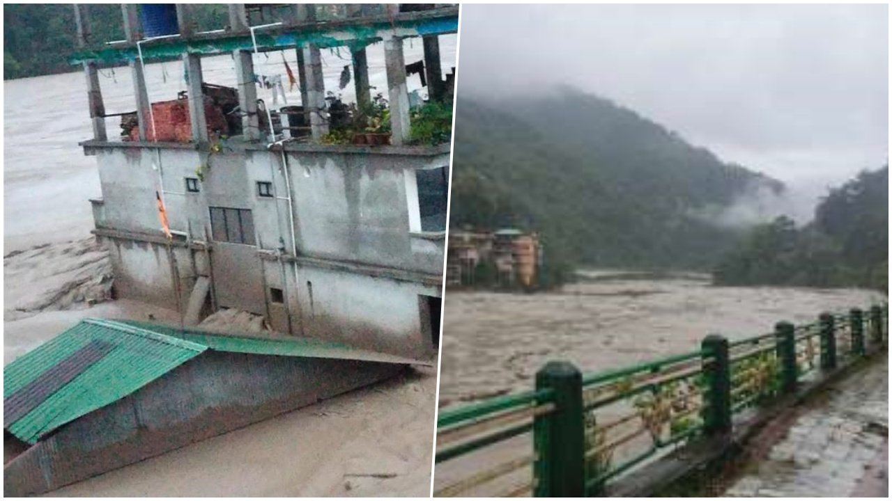 Flash flood in Sikkim due to cloud burst and dam release, 23 army personnel missing, rescue operation underway