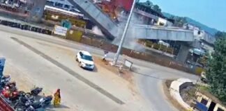 under construction Mumbai-Goa four-lane highway collapsed