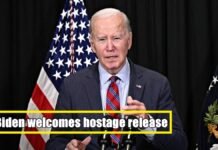 Biden welcomes hostage release