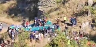Bus plunges into gorge in Jammu