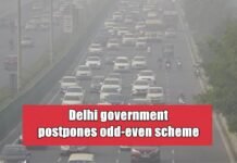 Delhi government postpones odd-even scheme