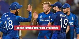 England thrash Netherlands by 160 runs