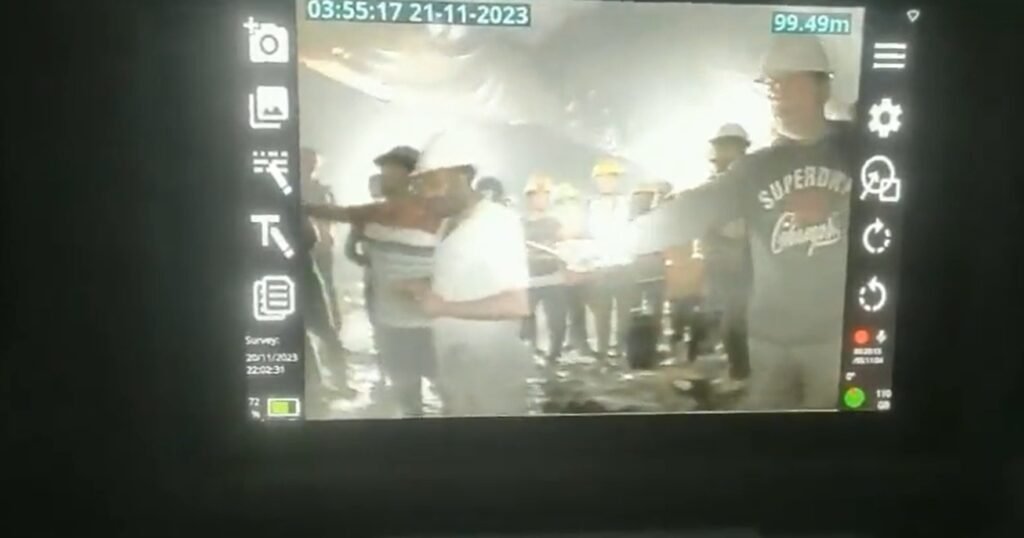 First picture of 41 workers trapped