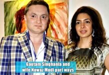 Gautam Singhania and wife Nawaz