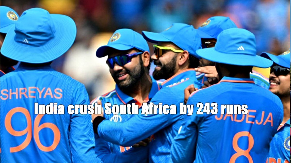 India crush South Africa by 243 runs, Kohli becomes first to score 50 white-ball centuries
