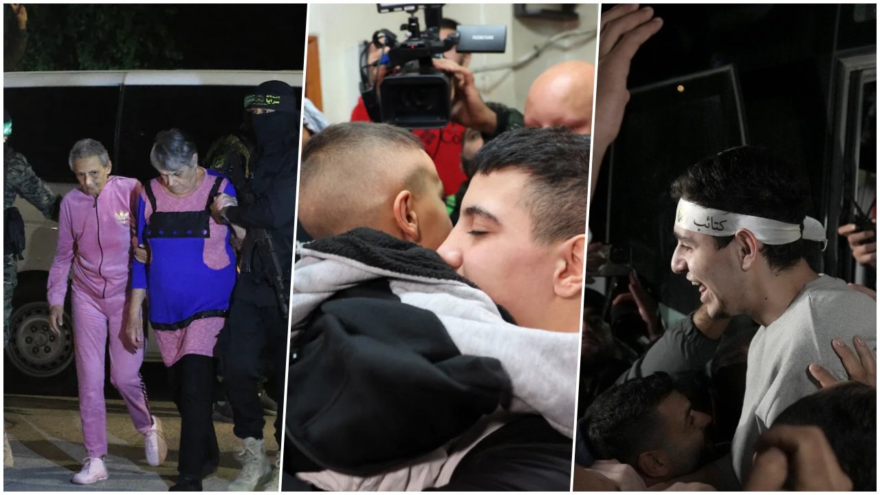 Israel releases 30 Palestinian prisoners, Hamas releases 12 Israeli hostages as part of ceasefire deal