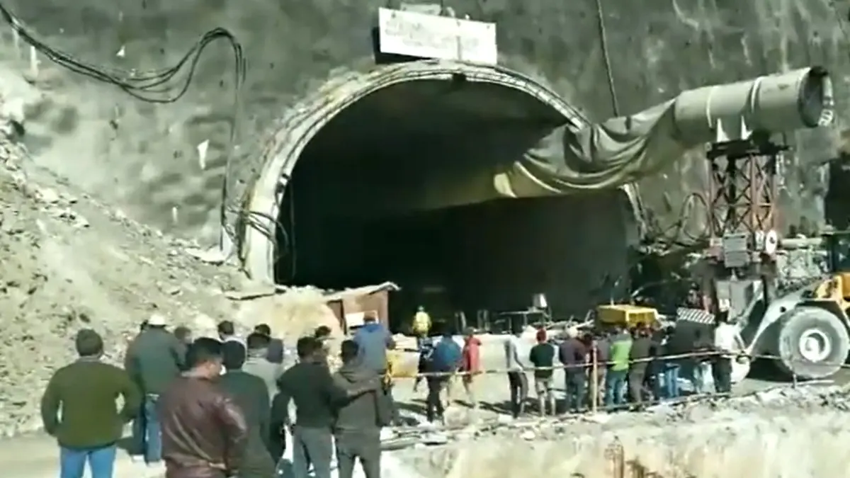 Landslide blocks tunnel in Uttarakhand, 36 workers trapped inside