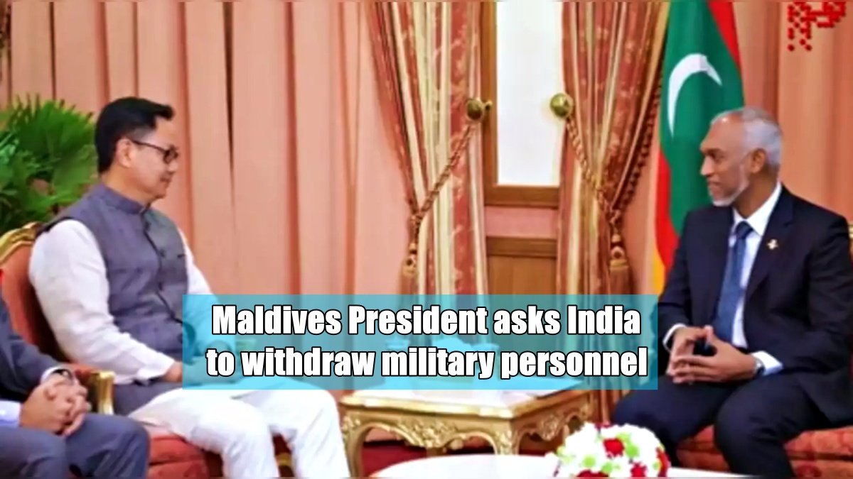 Maldives President asks India to withdraw military personnel, India seeks continued cooperation