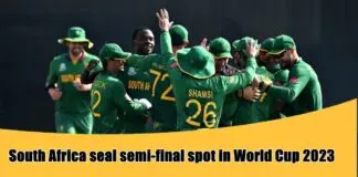 South Africa in semifinals
