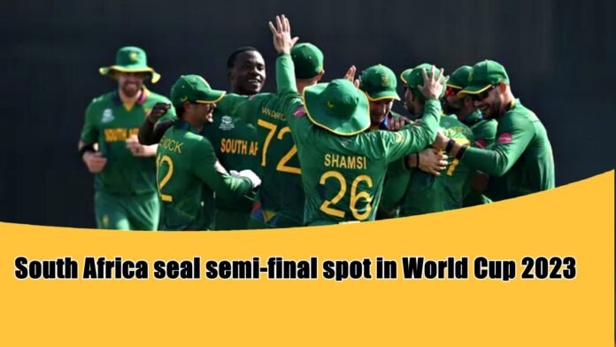 South Africa in semifinals