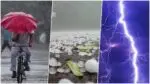 Rain, thunder, and hailstorms lash Delhi and Haryana, 16 flights diverted rain-thunderstron-hailstorm