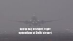 Dense fog disrupts flight operations