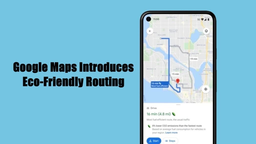 Eco-Friendly Routing on Google Maps