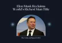 Elon Musk regains world’s richest man title, leaving behind Bernard Arnault Elon Musk Tesla and SpaceX CEO