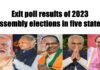 Exit poll results of 2023