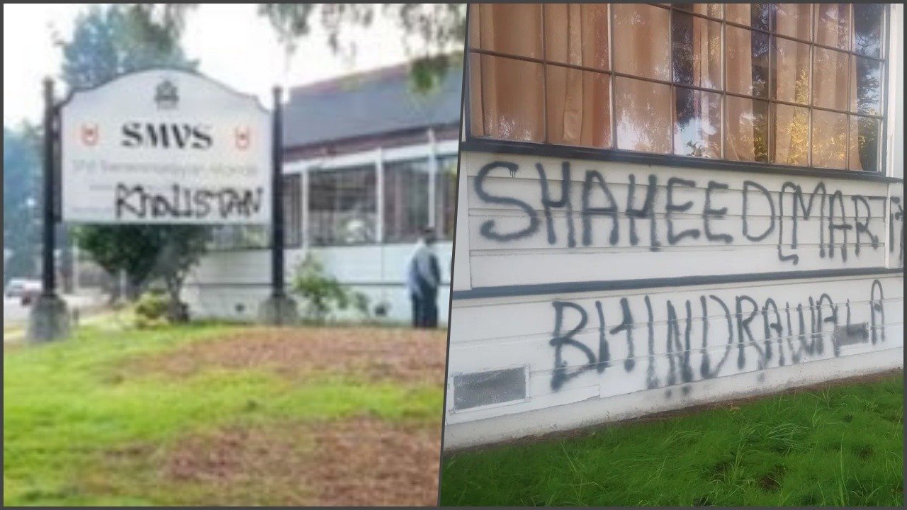 Hindu temple in California defaced with anti-India graffiti by pro-Khalistani elements