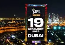IPL 2024 Auction to be Held in Dubai on December 19