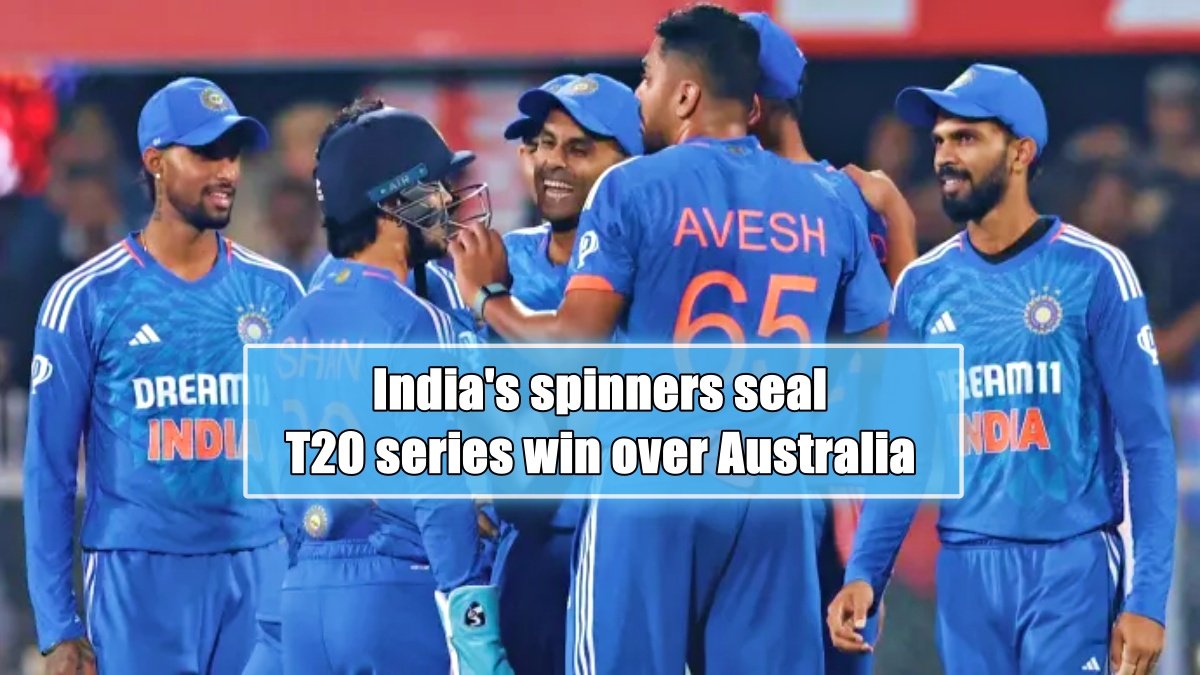 India’s spinners seal T20 series win over Australia in low-scoring thriller