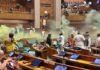 Two intruders disrupted the Indian parliament