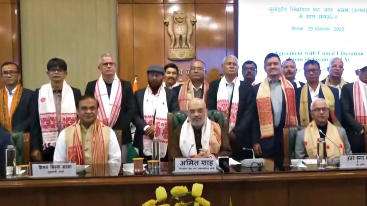 Historic peace accord signed between India, Assam, and ULFA pro-talks faction