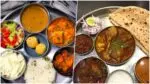 Veg and non-veg thalis