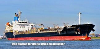 drone strike on oil tanker
