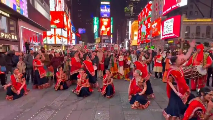 times square garba