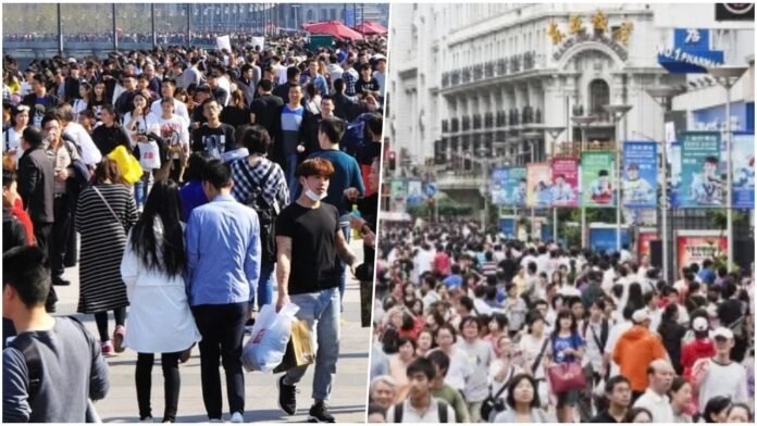 Chinas population shrinks for second year