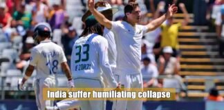 India suffer humiliating collapse in Cape Town