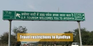 travel restrictions to Ayodhya