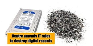 IT rules to destroy digital records