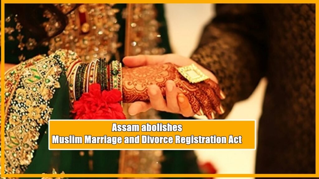 Muslim Marriage and Divorce Registration Act