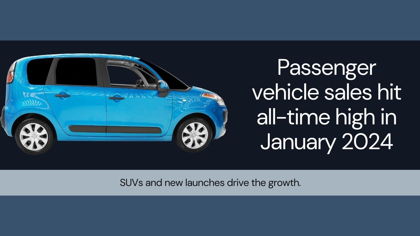 SUVs and New Launches Drive Passenger Vehicle Sales to Record High in January 2024