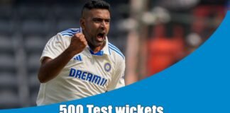 R ashwin-500 Test wickets