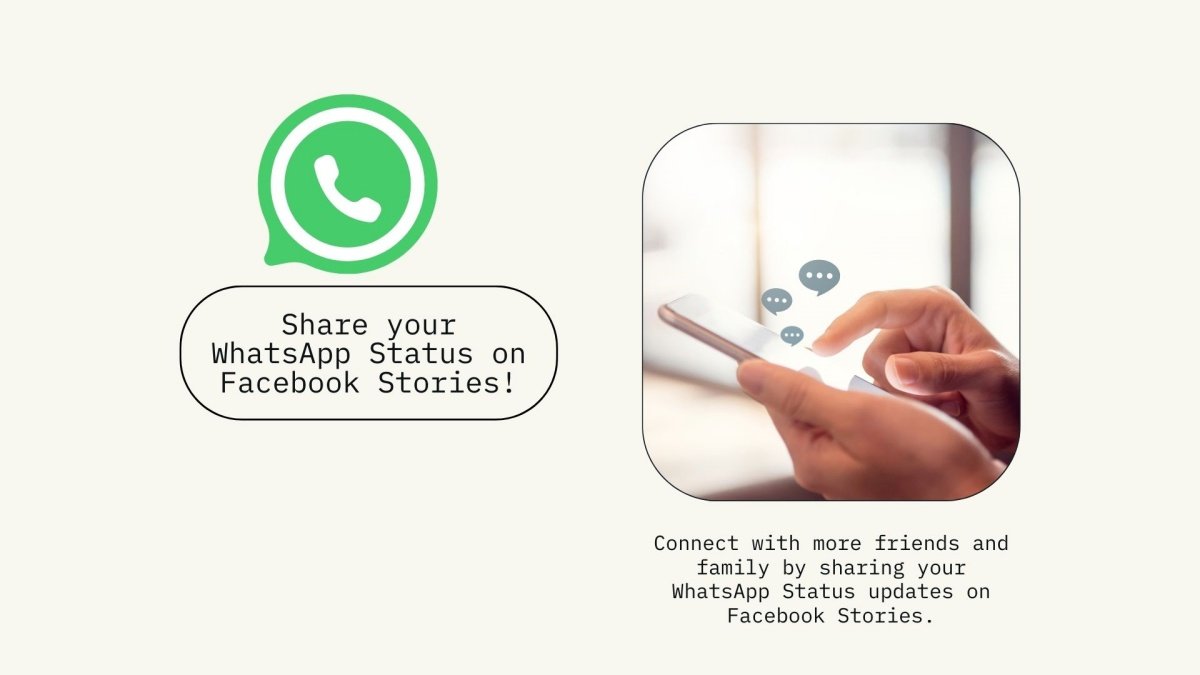 How to share your WhatsApp status on Facebook Stories with one tap
