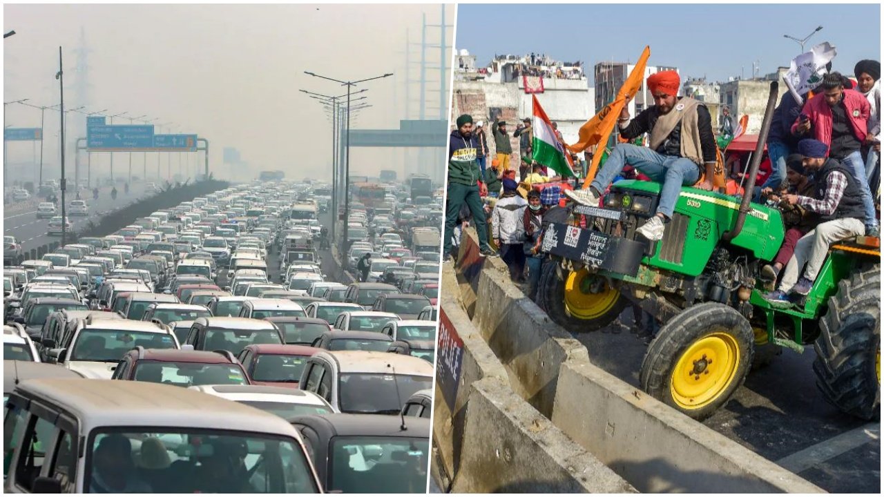 Farmers’ march to Delhi triggers chaos and clashes at borders, traffic police issue advisory
