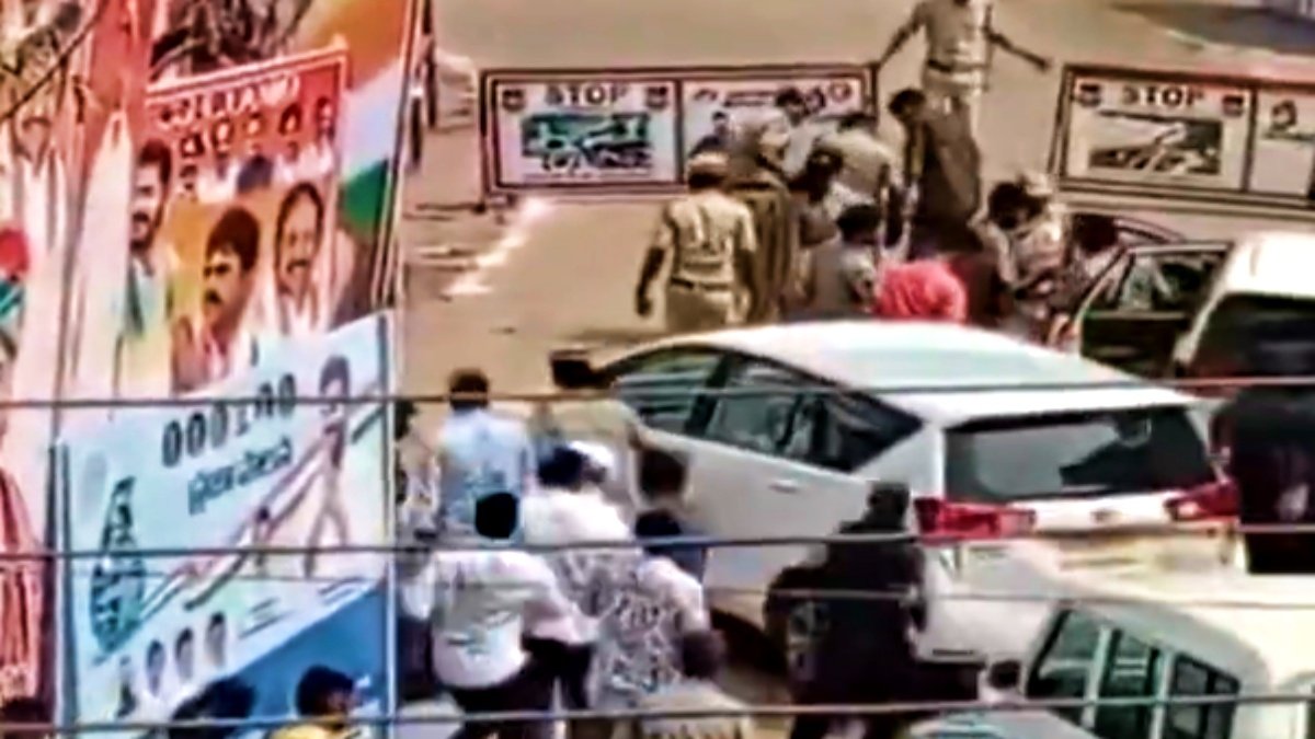 Telangana ASP Injured by Minister’s Convoy Vehicle, watch video