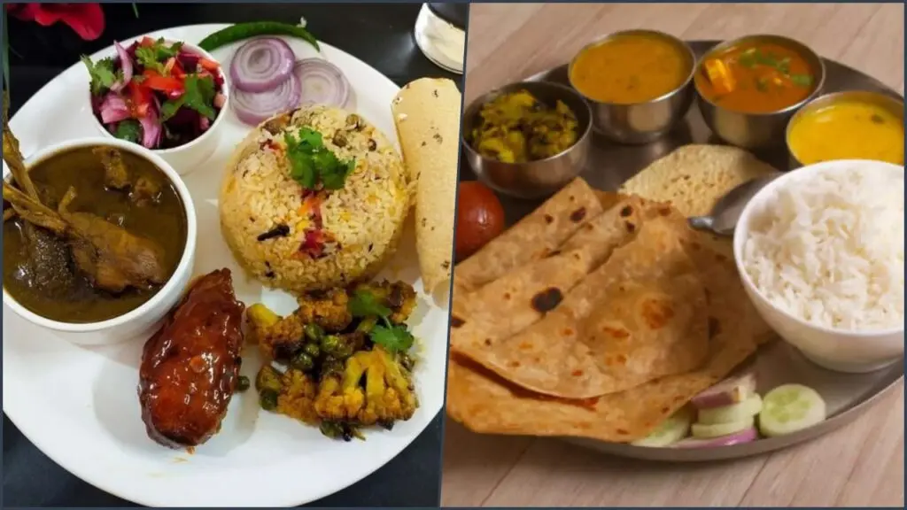 non veg-veg thali | PalPal News Hub | Latest National, Technology, and Astrology News non veg-veg tha