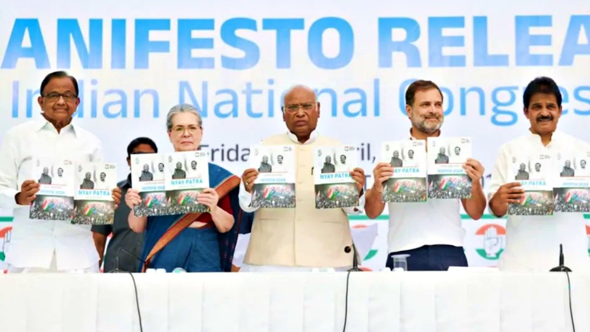 Congress Unveils ‘Nyaya Patra’ Manifesto: Promises Justice for All and Economic Reforms