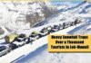 Heavy Snowfall Tourists in Leh-Manali