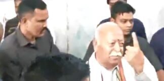 Mohan Bhagwat voting