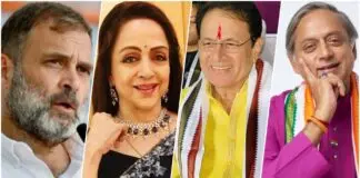 Rahul gandhi-Hemamalini-Arun Govil-Shashi Tharur