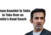 Gautam Gambhir as Indias Head Coach